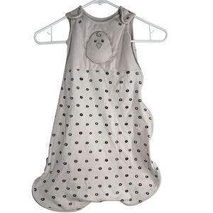 Nested Bean White Gray Infant Sleep Sack Pajamas Sz 0-6 Months 7-18 Pounds